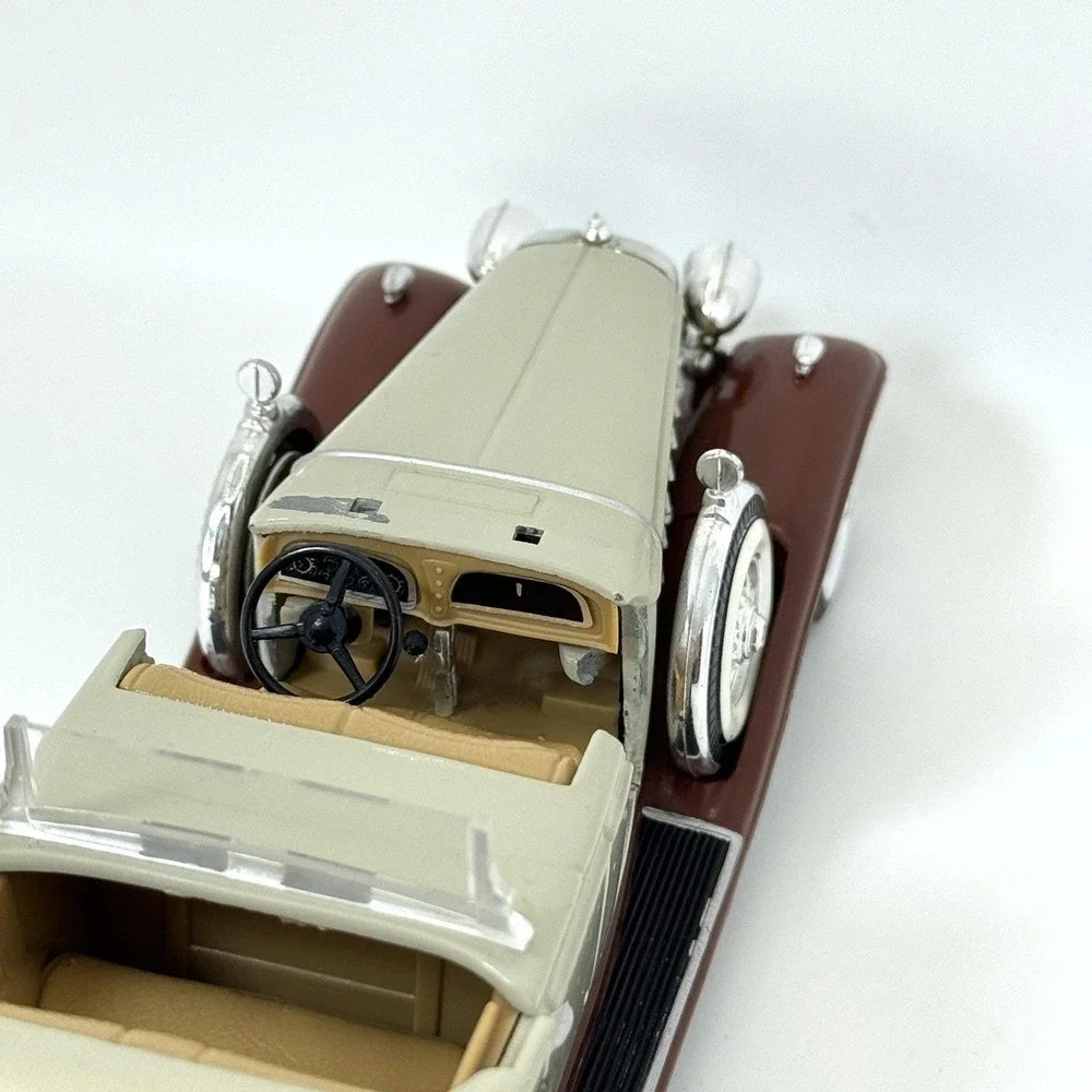 VTG Anso‎ 1932 Cadillac Phaeton V16 Diecast Car 1:32 Beige Maroon As-Is